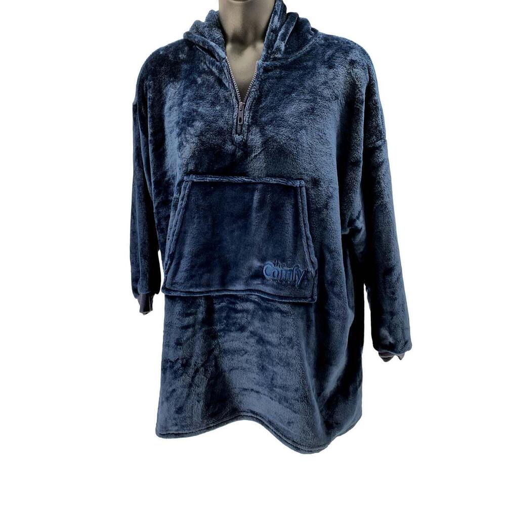 The Comfy Dream Lite Quarter-Zip Wearable Juniors Blanket Navy -